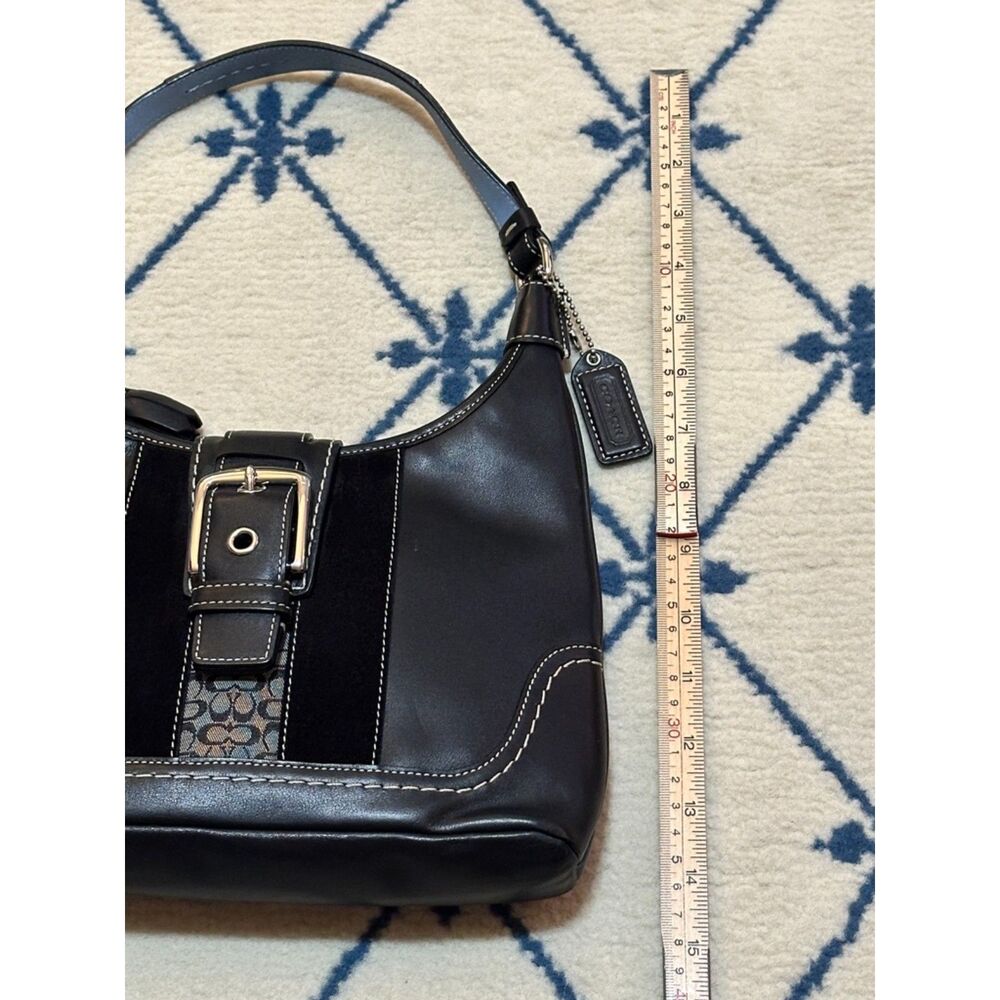 Coach Y2K Hampton Signature Hobo 2007 11344 - Black - Picture 5 of 7